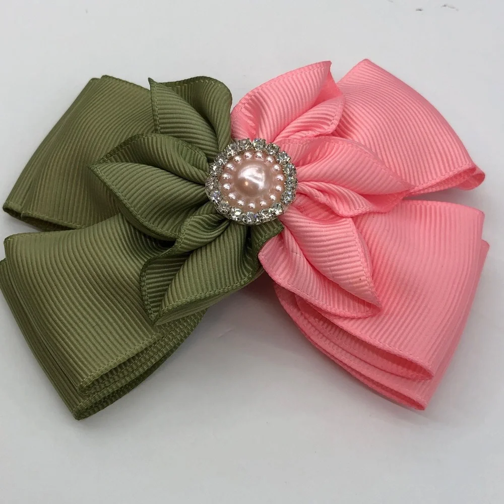 Hair bows (set of three) alligator clips